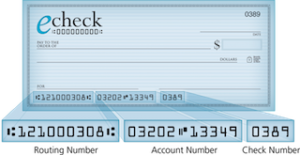 eCheck Deposit Process